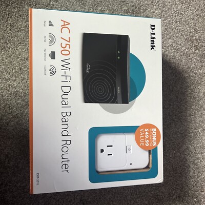 D-Link AC750 Wi-Fi Dual Band Router Model: DKT-201L Brand New ~ Factory Sealed!