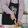 Jpayxese Chef Aprons for Men Women, Funny Kiss the Cook Apron for Grilling, Birthday Gifts from Daughter Son, Cooking Gifts for Men Dad Husband Father in law Fathers Day Christmas