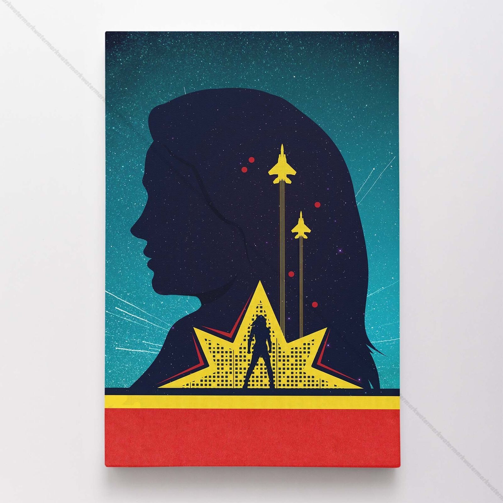 Captain Marvel Poster Canvas Avengers Movie Marvel Print #6122