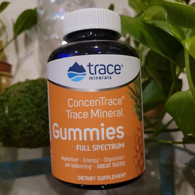 ConcenTrace Ionic Trace Mineral Hydration Electrolyte Glow Pineapple 90 Gummies