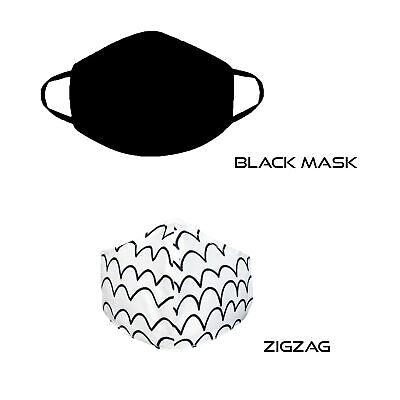 Pack of 2  Cotton Face Mask Double Layer  Washable Reusable Face Covering UK