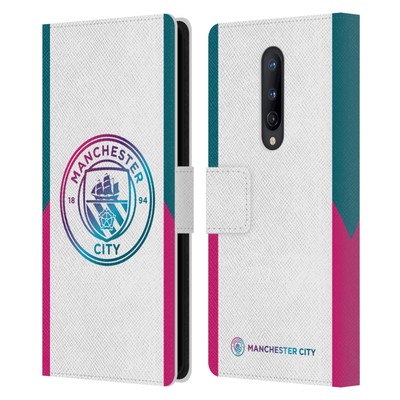 MAN CITY FC 2021/22 BADGE KIT LEATHER BOOK WALLET CASE COVER FOR ONEPLUS PHONES