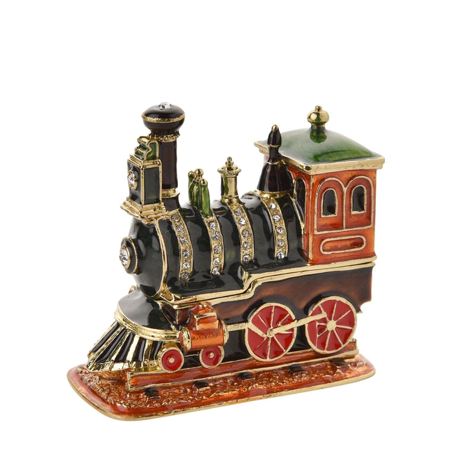 Treasured Trinkets Steam Train Locomotive Trinket Box