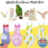 QBLEEV Bird Diaper Cockatiel Clothes Flight Suite, Reusable Parrot Nappy with Waterproof Inner Layer, Cute Pigeon Pants Urine Wet Suit Costume for Conure Macaw African Budgies Sun Parakeet