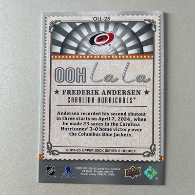 2024 Upper Deck Series 2 #OLL-25 Frederik Andersen Ooh La La