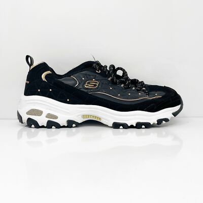 

Skechers Womens D lites 13087 Черная повседневная обувь Кроссовки Размер 8, Черный, D lites