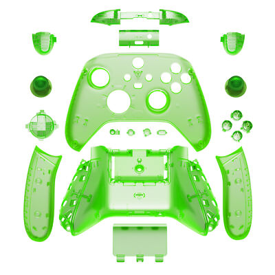 Clear Full Set Housing Shell Buttons Replacement for Xbox Series X /S Controller