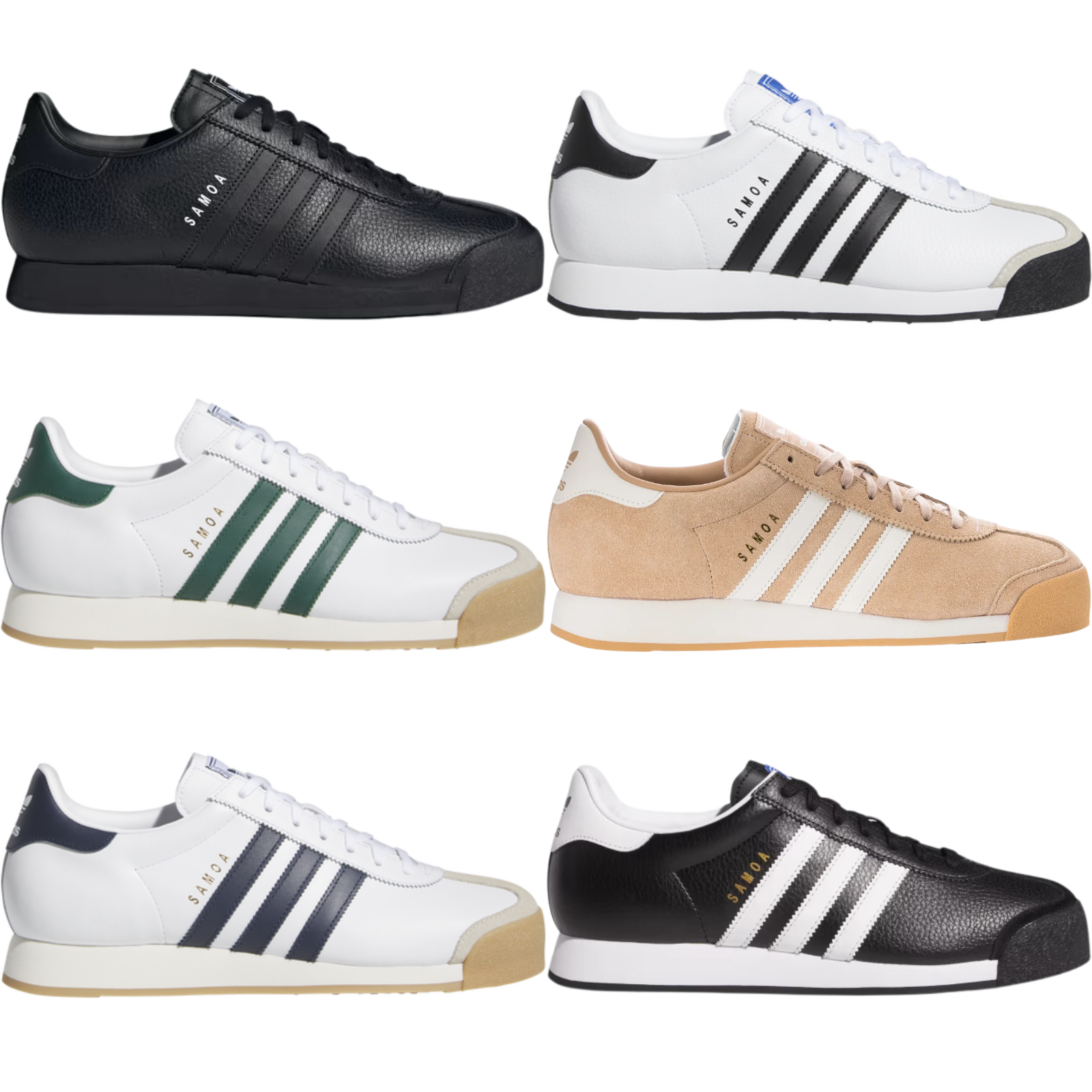 СОВЕРШЕННО НОВАЯ мужская повседневная обувь Adidas ORIGINALS SAMOA ВСЕХ ЦВЕТОВ, размеры США 7-14
