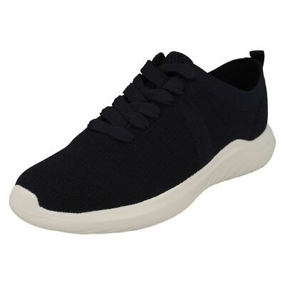 LADIES CLARKS NOVA GLINT TEXTLE LACE UP SHOES