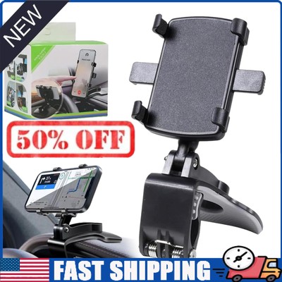 Universal 360 Rotatable Retractable Phone Holder Rear View Mirror for All Car