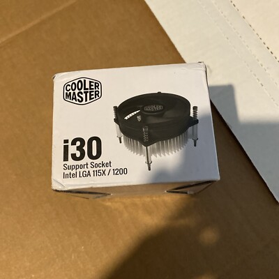 Cooler Master i30 CPU Cooler - 92mm Low Noise Cooling Fan RH-130-26FK-R1 New