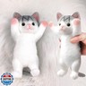 Big Hand Painted Cat Squishy Toys，Large Cute Ultra Soft Kitty Squeeze Fidget Toys for Stress Relief ,Kawaii Squishies Sticky Animal Toys for Adults Kids,Decompression Sensory Balls Toys for Autism