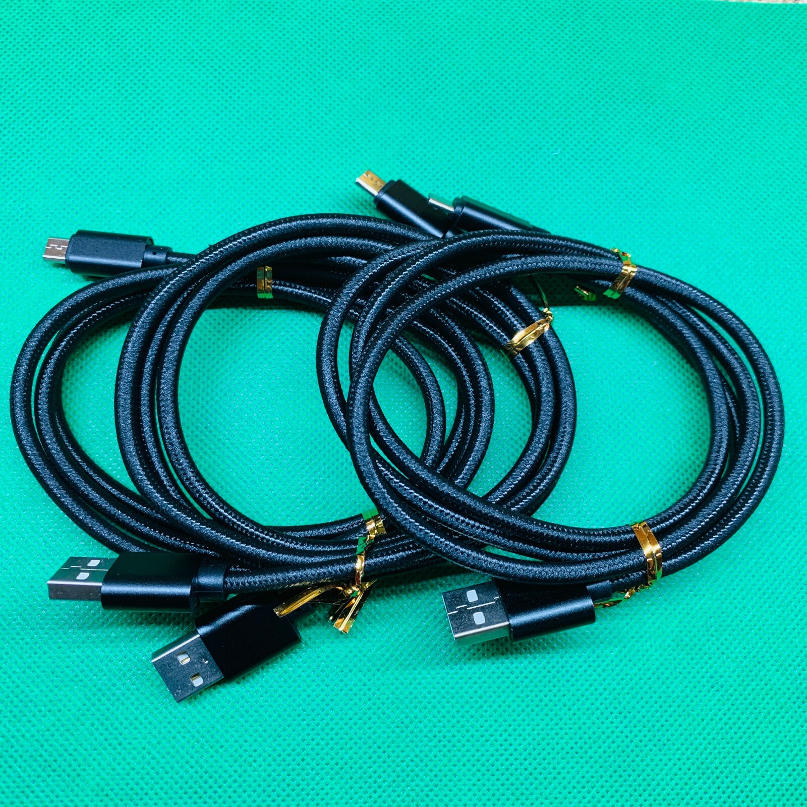 LOT Micro USB Fast Charger Data Sync Cable Braided Cord For Android 10FT