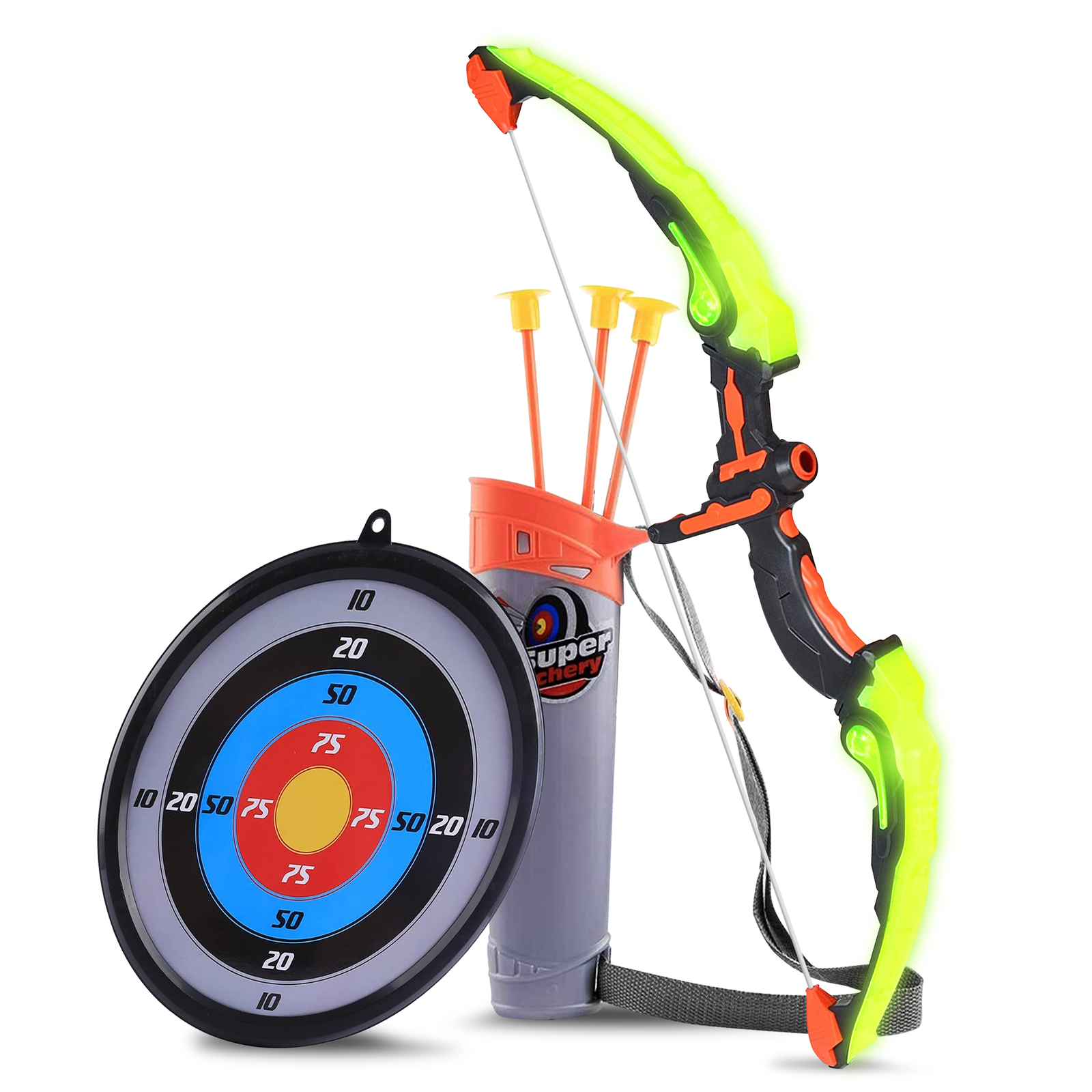 Kinderbogen Set 100cm Mit Zielscheibe - Buntes Bogenschießen Für Kleine Schützen