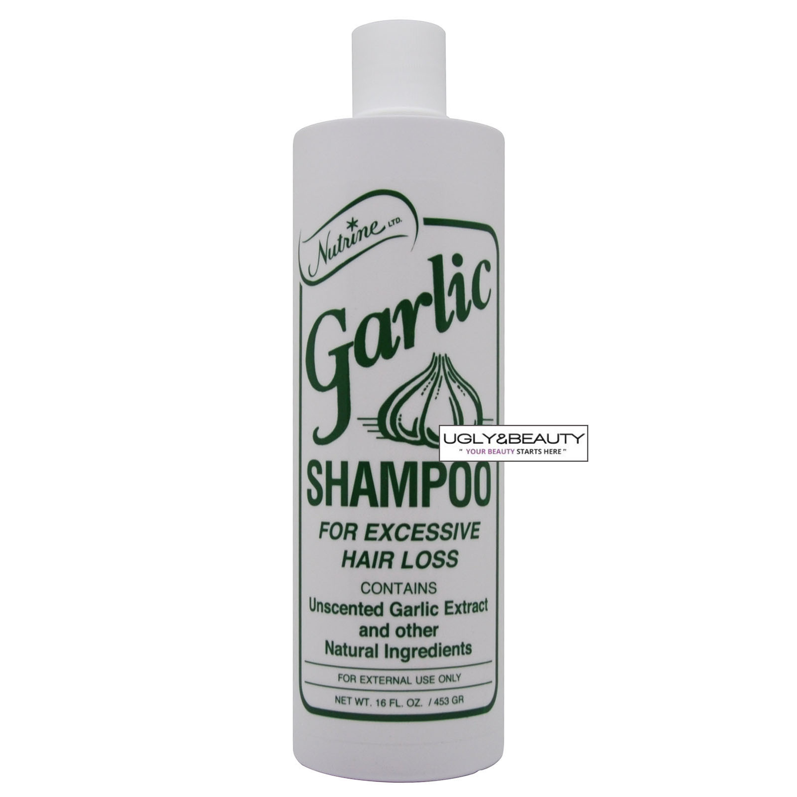 Nutrine Garlic Shampoo Unscented 16 Fl. Oz for Excessive Hair Loss
