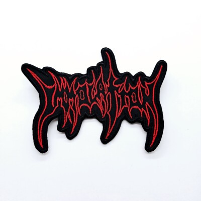 Immolation  Logo Red Shaped  EMBROIDERED PATCH