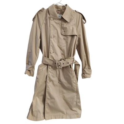Anine Bing Stormi Trench Coat XS Beige Double Breasted Belted Jacket NWOT