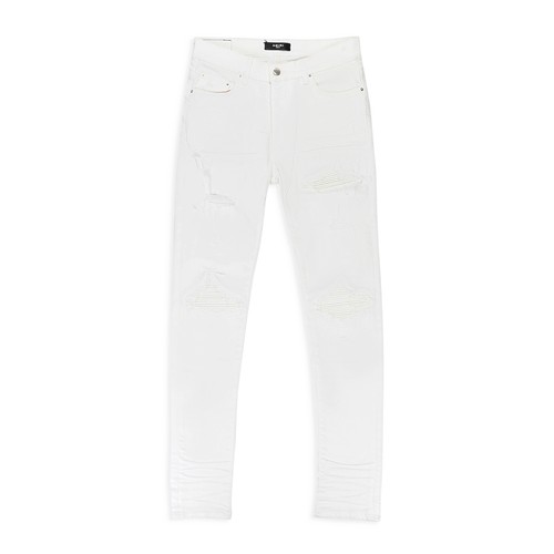 Pre-owned Amiri Mx1 White Skinny Jeans Size 32 $1090