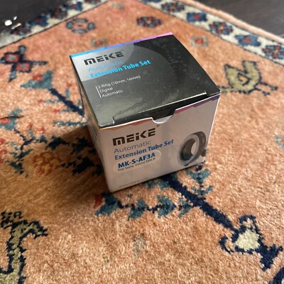 MEIKE MK-S-AF3A Metal Auto Focus Macro Extension Tube Adapter Ring (10mm+16mm)