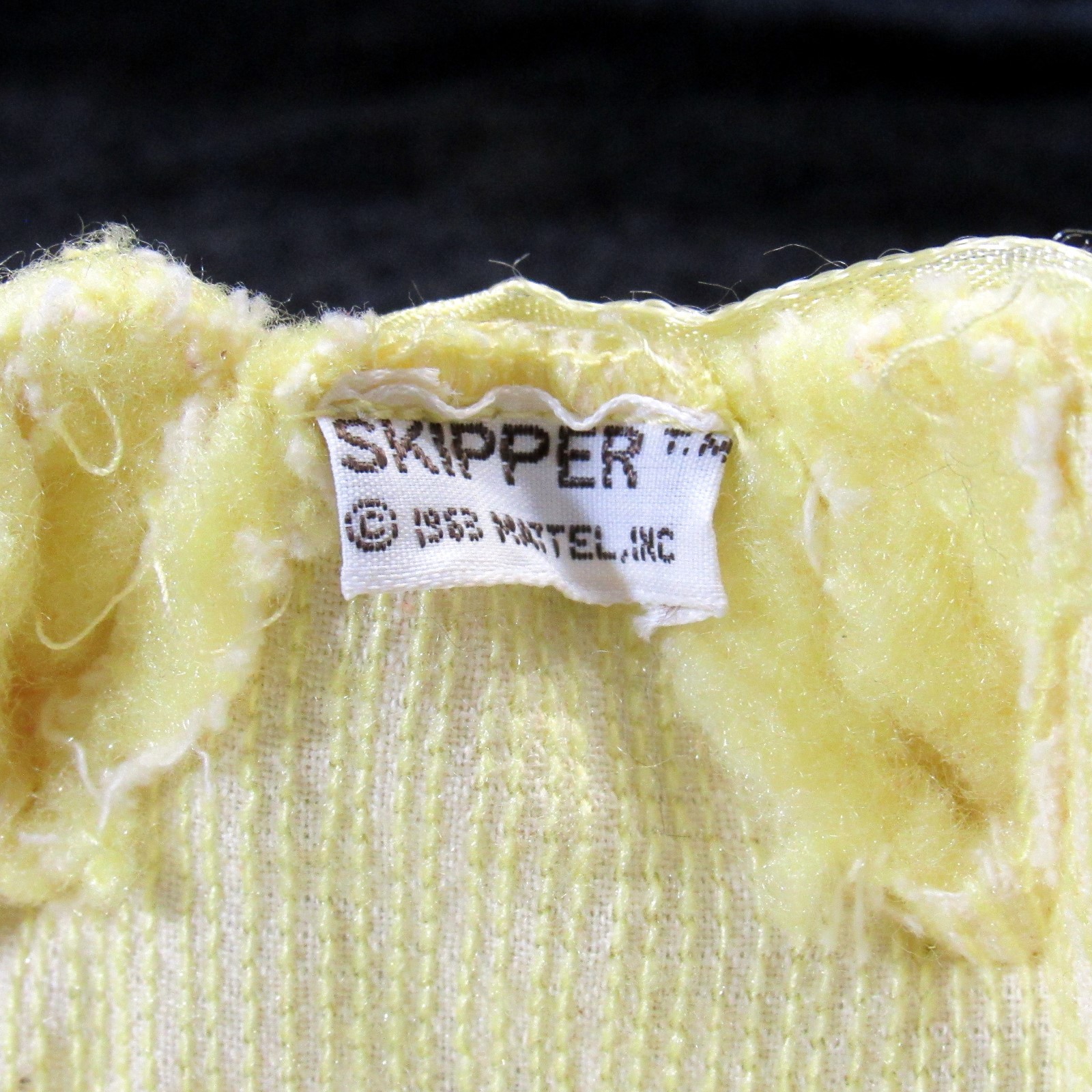 Mattel Skipper Lemon Fluff 3 Piece Robe Pajama Top and Bottom