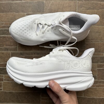 Hoka One One Women's Clifton 9 WIDE Sz US 5.5 D UK 4 WWH 1132211 Running Shoes