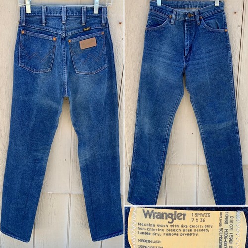 vintage Wrangler Jeans high waist 13MWZG size 7 X 36 27 vintage Wrangler Jeans high waist 13MWZG size 7 X 36 27