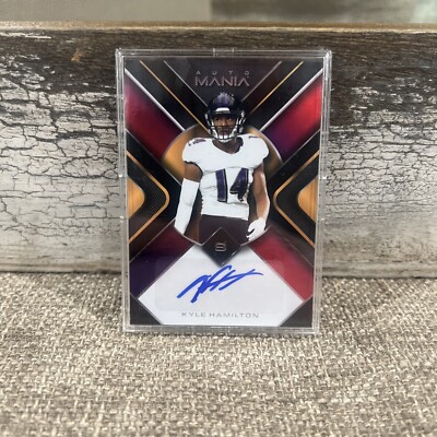 2022 Wild Card Auto Mania Kyle Hamilton Auto RC Baltimore Ravens Rookie Card