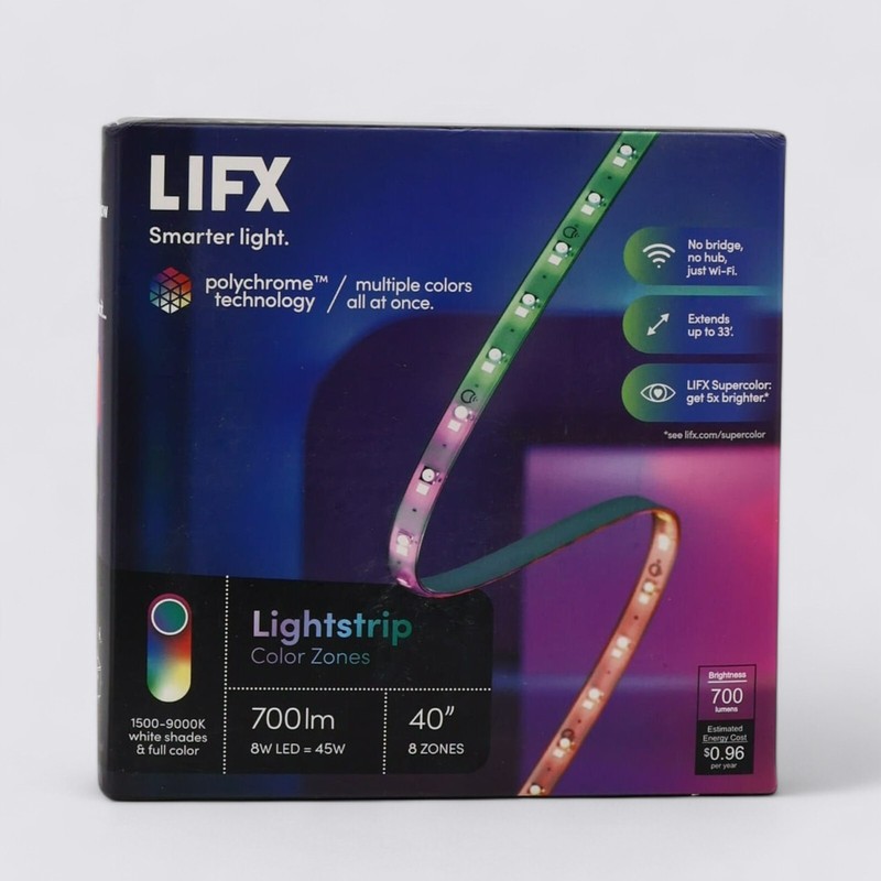 LIFX Lightstrip Color Zones Wi-Fi Smart LED Light Strip 40"