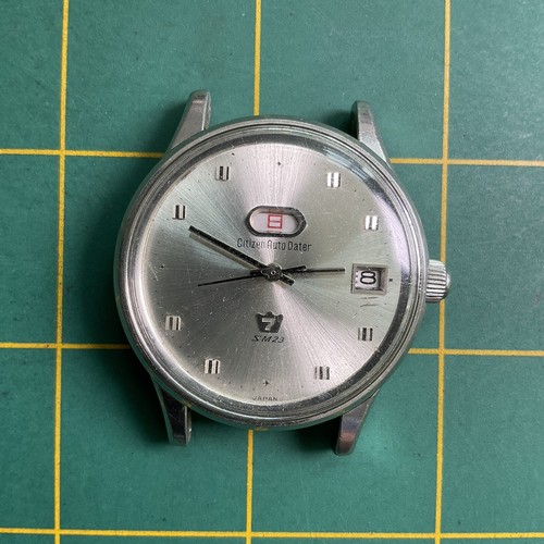 Citizen Auto Dator メンズの時計 Vintage CITIZEN AUTO DATER 23j BAD ACCURACY MENS WATCH Japan