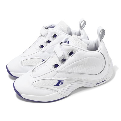 Reebok Answer IV 4 Free Agency White Team Purple Men Basketball Shoes 100033884