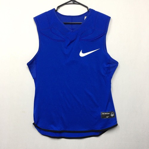 Футбольная тренировочная футболка без рукавов Nike Blue Vapor Speed Tank, размер 2XL, #345