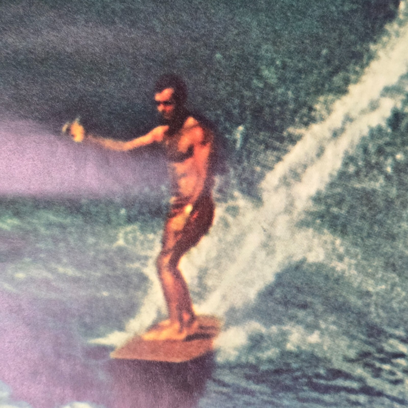 Surf's Up Vintage 1960s 70s Surfing Poster Big Wave Rare B & B Div. 25.5x37.25