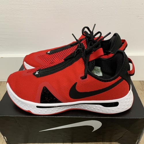 Nike PG 4 Basketball Shoes Red / White / Black Size Men's