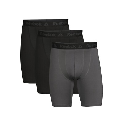Reebok  Men's Tech Comfort  Boxer Brief 3 Pack   Sport & Stretch 