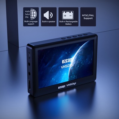 ezcap180 AV Recorder Video Audio Capture Box VCR VHS to Digital Converter D0K4