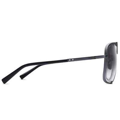 Pre-owned Dita Mach Five Drx 2087-h Black Iron Grey Gradient Lens Men Sunglasses Authentic In Gray
