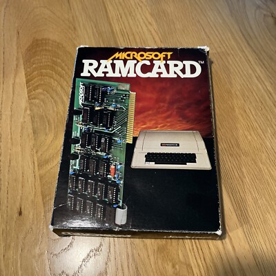 Vintage Microsoft RAMCard Memory Board for Apple II EMPTY BOX ONLY