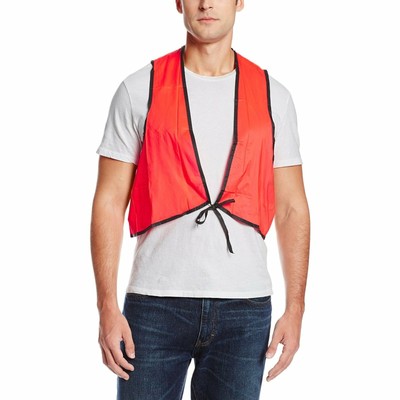 Universal Safety Disposable Vest High Visibility One Size Fits Most Orange