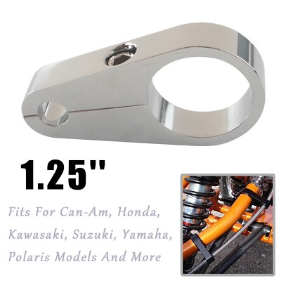 Motorcycle 1 1/4'' Frame Handlebar Cable Clamp Clutch Brake Chrome For Harley XL