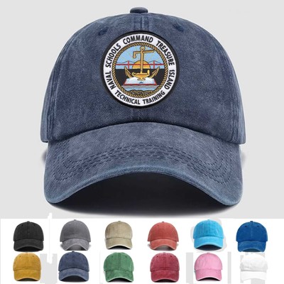 Custom Embroidered Hat Naval Schools Command NSC Treasure Island, Veteran Cap