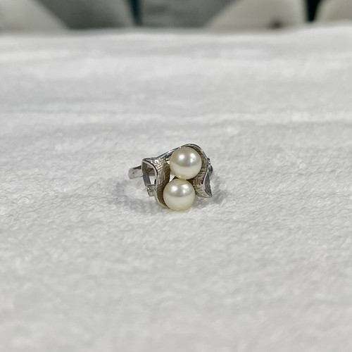 jouete DIAMOND×PEARL fork ring SILVER925 jouete DIAMOND×PEARL fork ring SILVER925 jouete DIAMOND