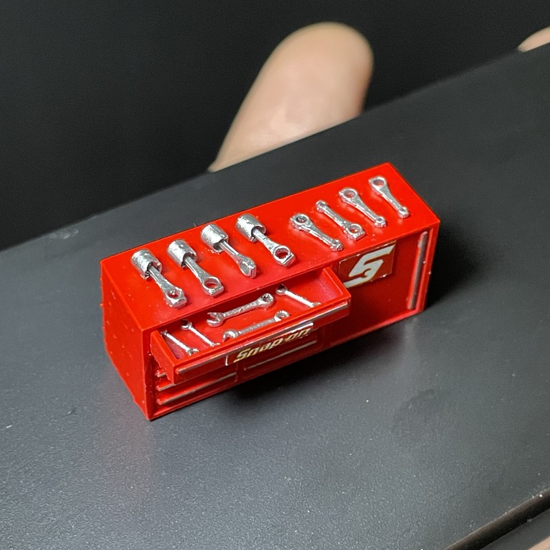 Diorama 1/64 Scale Tool Cabinet Model Garage Workshop Accessories Scene