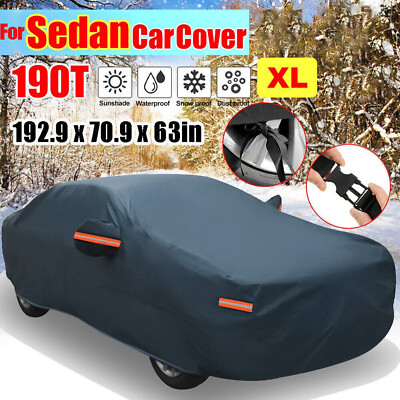 Waterproof Full Car Cover Outdoor UV Snow Dust Rain Resistant Protection US J0R8