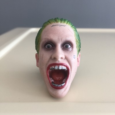 Custom Scream Joker 1//6 Head Sculpt for Hot Toys Suicide Squad Jared Leto Body