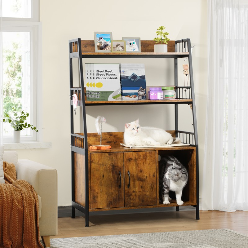 Enclosure Furniture With Shelf & Double Doors