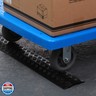 Anbotek - Small 3 Pack - Floor Cord Cover Cord Protector Drop Over Drop Trak Cable Ramp for Office Warehouse - Black