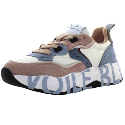 Pre-owned Voile Blanche A24us Low Women's Sneakers 0012017475.10.3m51 Club105 In White / Pink