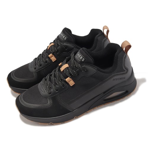 

Skechers Uno-Layover Black Gum Men LifeStyle Повседневная обувь Кроссовки 183010-BBK, Черный, Uno-layover