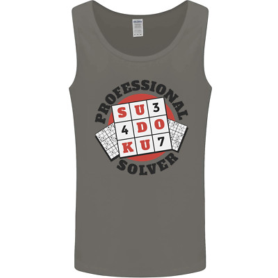 Professional Sudoku Solver Funny Mens Vest Tank Top