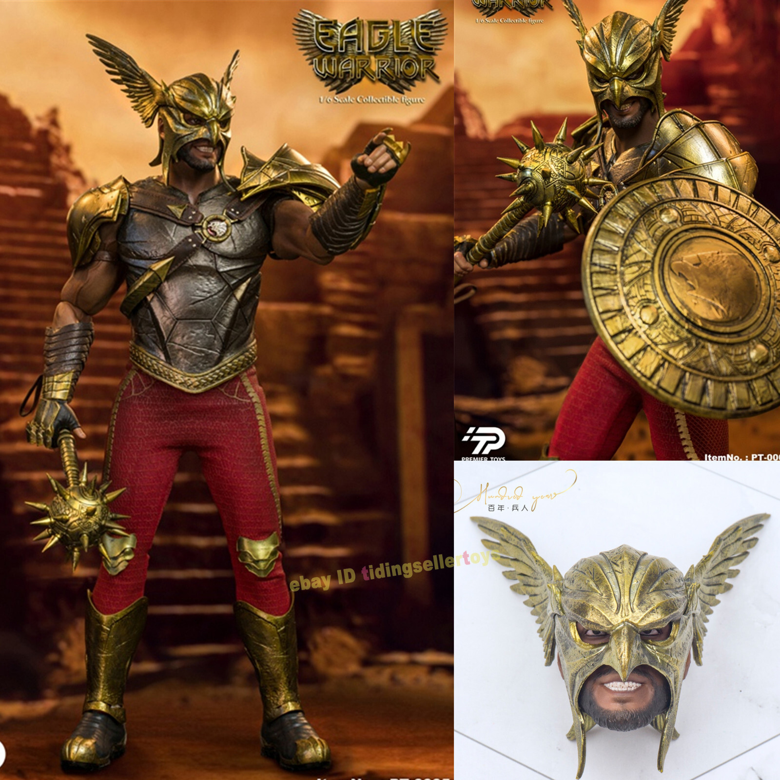 Premier Toys 1/6 カーター ホール ホークマン ブラックアダム Premier Toys Black Adam Hawkman 1/6 Scale Action Figure